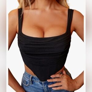 Elegant Black Crop Top